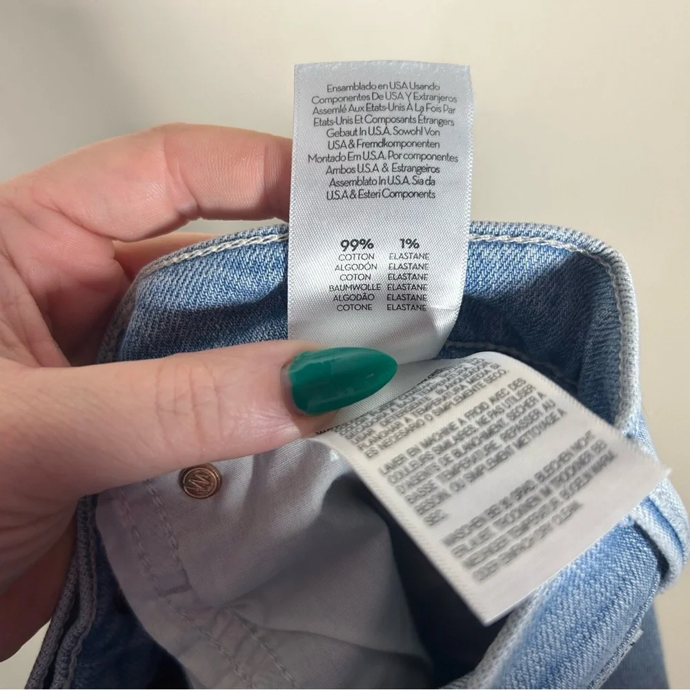 Mother High Waisted Tunnel Vision Sneak in Sippin’ Sweet Tea Jeans Size 27 - Picture 13 of 13